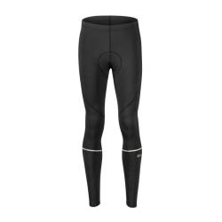Force SMOOTH modro-černý cyklodres - dlouhý rukáv + Force MAZE černé cyklokalhoty