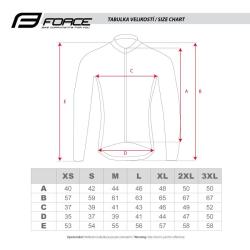 Force SMOOTH modro-černý cyklodres - dlouhý rukáv + Force MAZE černé cyklokalhoty