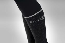 Force SMOOTH modro-černý cyklodres - dlouhý rukáv + Force MAZE černé cyklokalhoty
