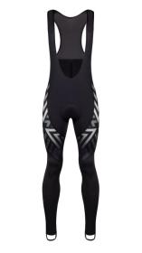 Force SPIKE černo-bílý cyklistický dres - dlouhý rukáv + Force SPIKE černo-bílé cyklokalhoty