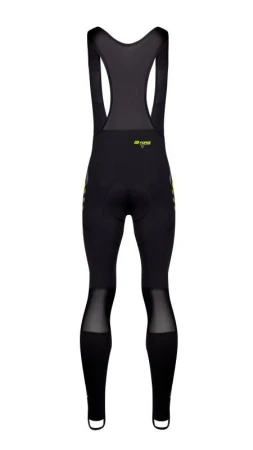 Force SPIKE černo-fluo cyklodres - dlouhý rukáv + Force SPIKE černo-fluo cyklokalhoty