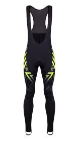 Force SPIKE černo-fluo cyklokalhoty se šráky a vložkou kalhoty Force SPIKE černo-fluo cyklokalhoty se šráky a vložkou kalhoty