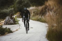 Force SPIKE čierno-biele cyklonohavice so šrákmi a vložkou nohavice