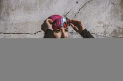 Force Čepice SPLIT zateplená růžovo-černá