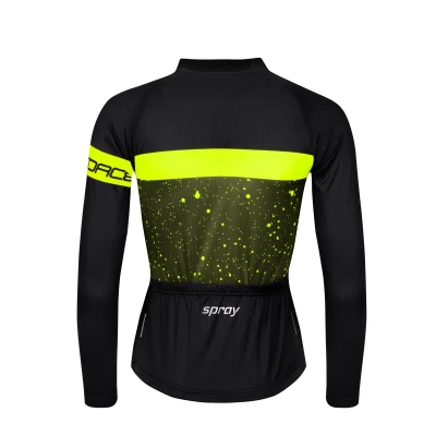 Force SPRAY LADY army-fluo dámský cyklodres - dl. rukáv POUZE L (VÝPRODEJ)