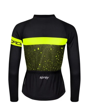 Force SPRAY LADY army-fluo dámský cyklodres - dl. rukáv POUZE L (VÝPRODEJ)