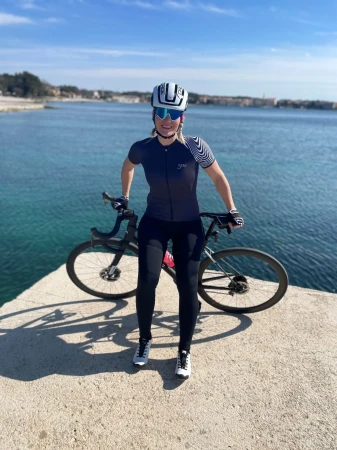 Force SPRING LADY černé dámské cyklokalhoty se šráky a vložkou
