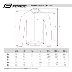 Force SQUARE černo-fialový dámský cyklistický dres - dl. rukáv