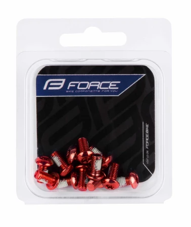 Force Šrouby na kotouče TORX 25,sada 12ks, červené