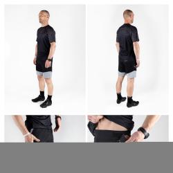 Force STORM černo-šedé cyklokraťasy s odnímatelnou vložkou