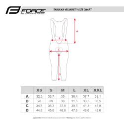 Force STORY LADY černé dámské cyklokalhoty - se šráky a vložkou