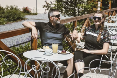 Force STORY LADY černé dámské cyklokalhoty - se šráky a vložkou