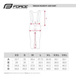 Force STORY černé 3/4 cyklokalhoty se šráky a vložkou