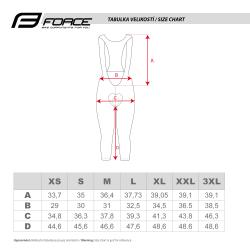 Force STORY černé 3/4 cyklokalhoty se šráky a vložkou