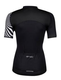 Force STREAM LADY černý cyklistický dres + Force CHARM LADY černé cyklokraťasy