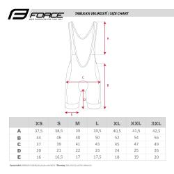 Force STRIPE čierno-červené cyklokraťasy so šrákmi a vložkou