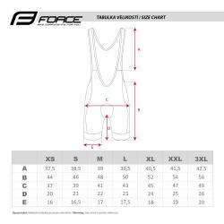 Force STRIPE černo-červené cyklokraťasy se šráky a vložkou