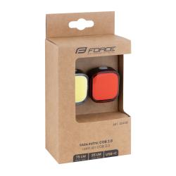 Force Světla/blikačky sada COB 2.0 USB přední+zadn
