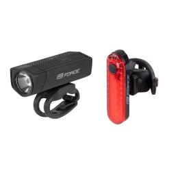 Force DOT USB predná+zadná sada svetiel