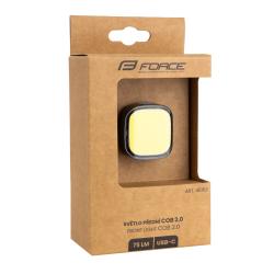 Force Světlo přední COB 2.0 75LM USB, černé
