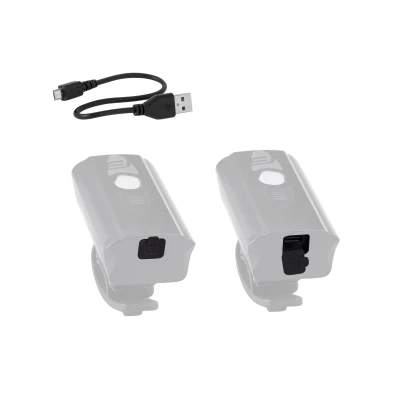 Force Světlo přední DIVER 900 LM, USB, černé