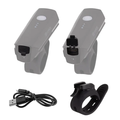 Force Světlo přední FLUX 550LM USB, černé