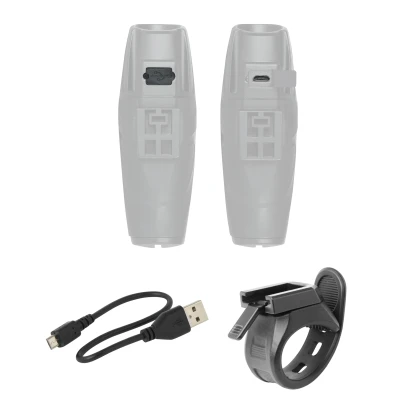 Force Světlo přední SHARK 700LM USB, černé