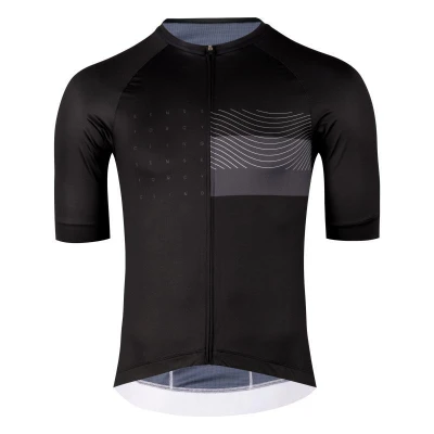 Force SWAY černý cyklodres - kr. rukáv + Force MOUNT MTB černé cyklokraťasy bez vložky