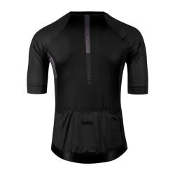 Force SWAY černý cyklodres - kr. rukáv + Force MOUNT MTB černé cyklokraťasy bez vložky