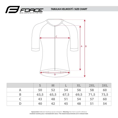 Force SWAY černý cyklodres - kr. rukáv POUZE 5XL (VÝPRODEJ)