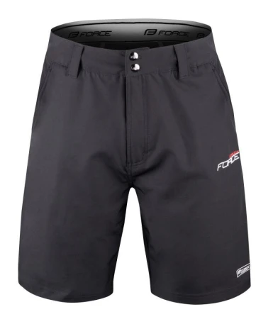 Force SWAY fluo cyklodres - kr. rukáv + Force BLADE MTB černé cyklokraťasy