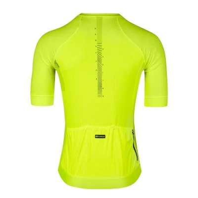 Force SWAY fluo cyklodres - kr. rukáv + Force BLADE MTB černé cyklokraťasy