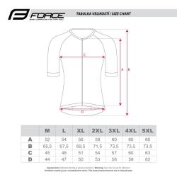 Force SWAY tm.zelený cyklodres - kr. rukáv POUZE 4XL (VÝPRODEJ)