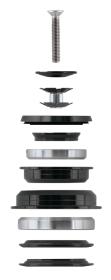 Force Řízení F TAPER 1 1/8[34] -1 1/2[34] polointegr.56mm černé