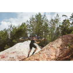 Force TEAM PRO černo-šedé cyklokalhoty se šráky a vložkou