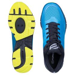 Force GO modro-černo-fluo cyklistické tretry