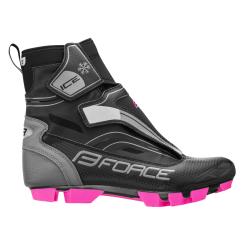 Force MTB ICE21 LADY černo-růžové dámské zimní tretry