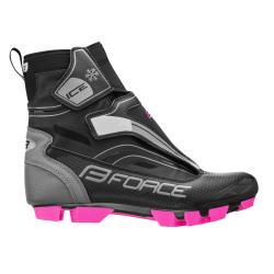 Force MTB ICE21 LADY čierno-ružové dámske zimné tretry Force MTB ICE21 LADY čierno-ružové dámske zimné tretry