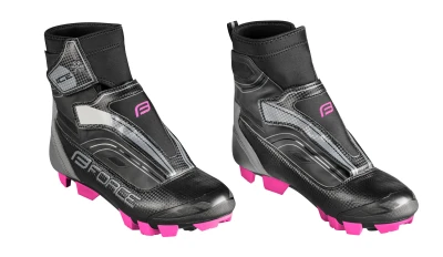 Force MTB ICE21 LADY černo-růžové dámské zimní tretry