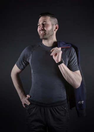 Force Triko funkční BREEZE krátký rukáv šedé