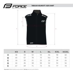Force V48 černá cyklo vesta neprofuk POUZE L (VÝPRODEJ)