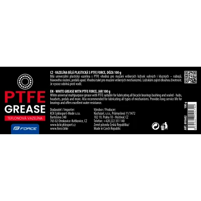Force Mazivo bílá plast. vazelína s PTFE,dóza 100g