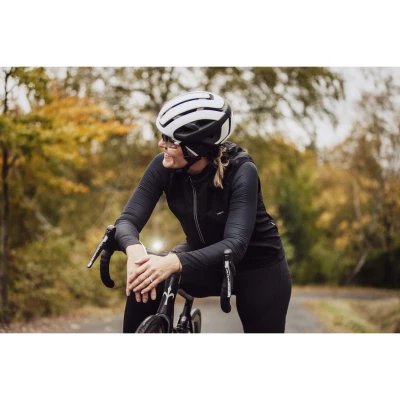Force VISION černá cyklistická vesta - neprofuk