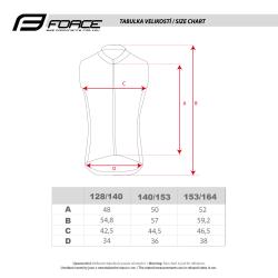 Force WINDPRO KID neprofuk fluo detská cyklovesta