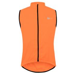 Force WINDPRO oranžová cyklistická vesta, plné chrbát