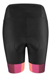 Force VICTORY čierno-ružové dámske cyklošortky do pása s vložkou