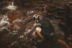 Force VIRTUOSO GRAVEL černo-army cyklistické tretry