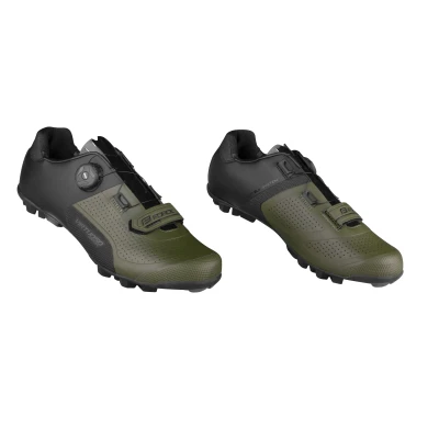 Force VIRTUOSO GRAVEL černo-army cyklistické tretry