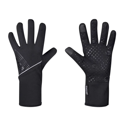 Force VISION černé softshell cyklistické rukavice