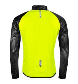 Force WINDPRO fluo-černá neprofuk cyklistická bunda POUZE 3XL (VÝPRODEJ)